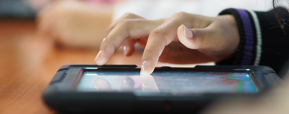 Cliccando su un tablet