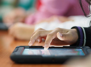 Clicking on a Tablet