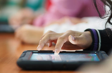 Clicking on a Tablet