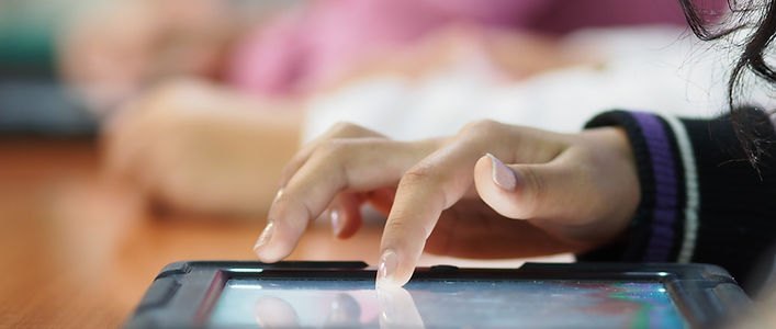 Clicking on a Tablet