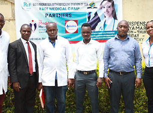 Medical team posing for a group photo
