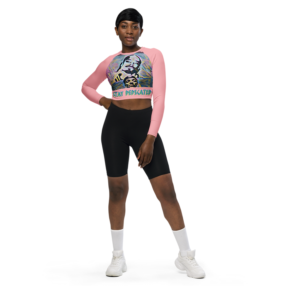 SNOOP STAY MEDICATED long-sleeve crop top