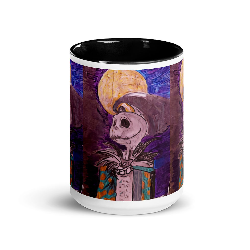 COLOR RIM Lunar Bones mug