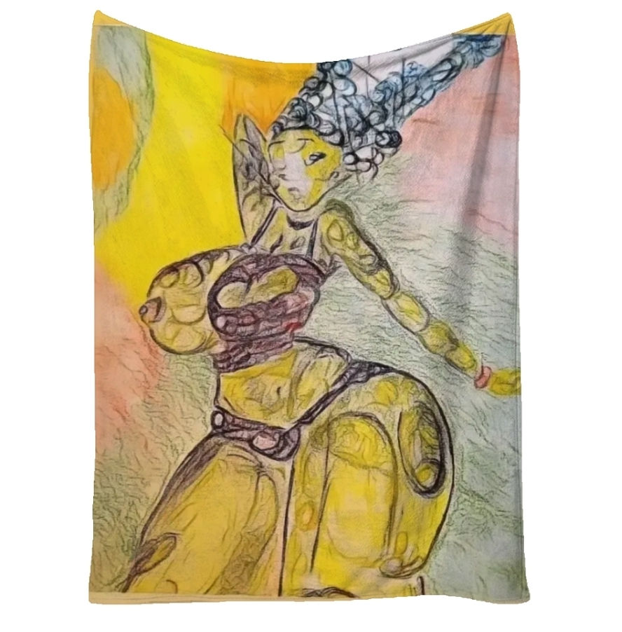 MIDNIGHT MARGE Throw Blanket