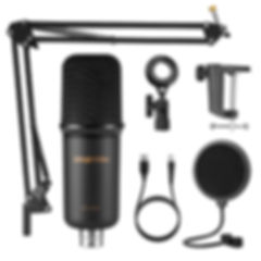 ZINGYOU USB Microphone Bundle ZY-UA1 PC Laptop Recording Condenser Mic Kit