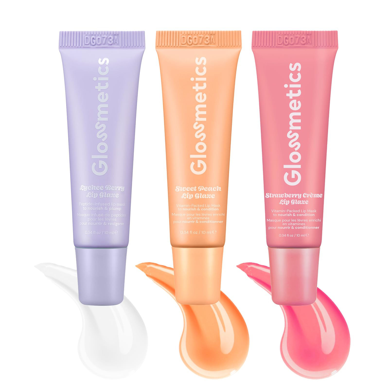 Glossmetics Glossy & Glazed Collection - Hydrating Fruit Butter Lip Mask, 3 Pack