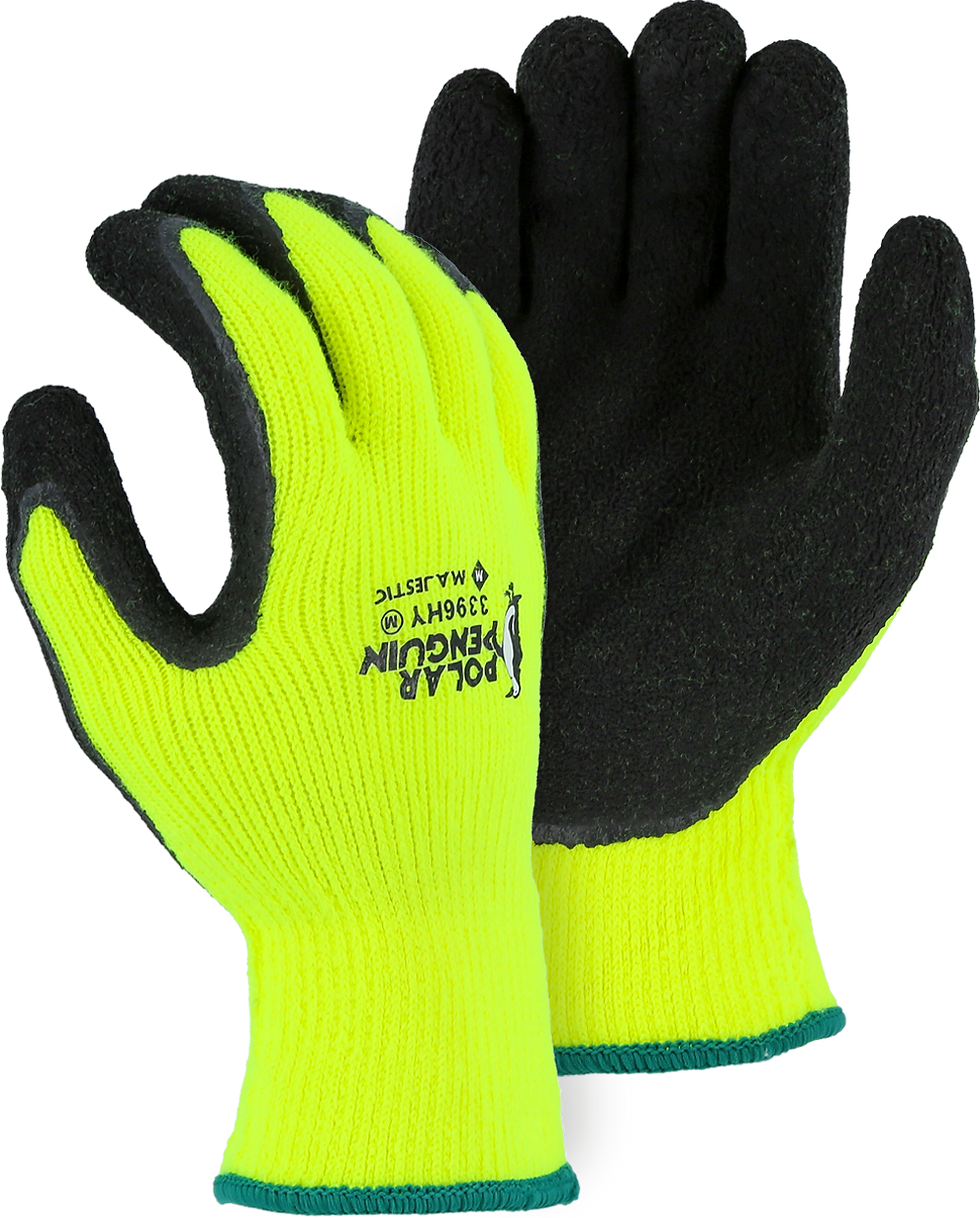 Thumbnail: 3396 - A2 Polar Penguin Lined Napped Terry Glove with Foam Latex Palm