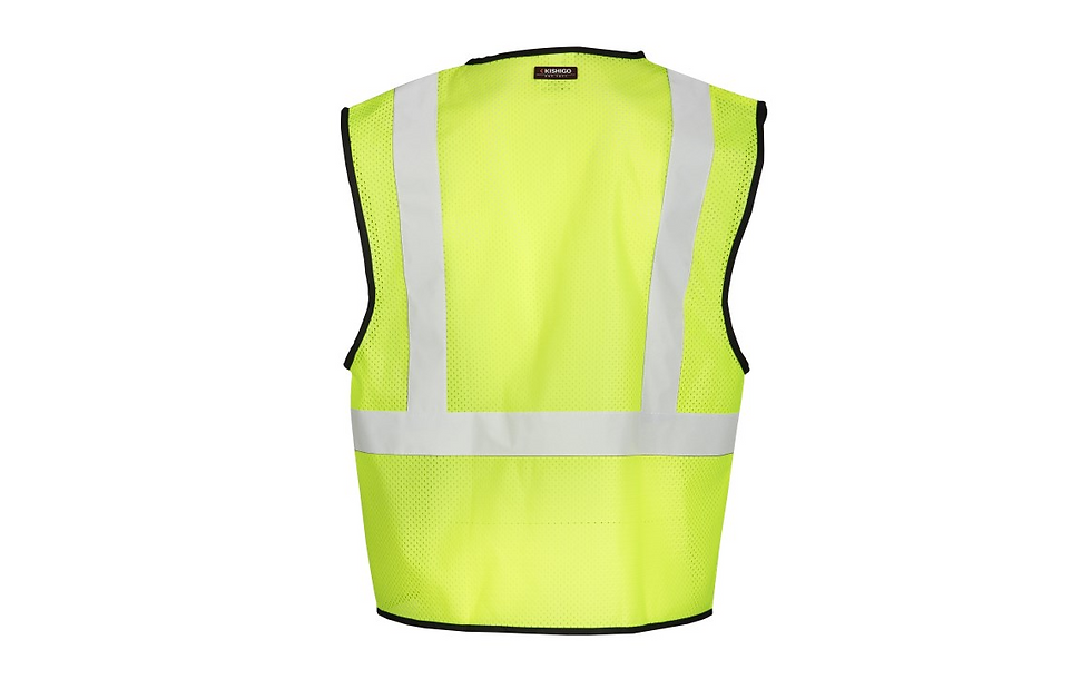 Thumbnail: Kishigo® 1193 - ANSI Class 2 Single Pocket Hook & Loop Mesh Vest, Economy