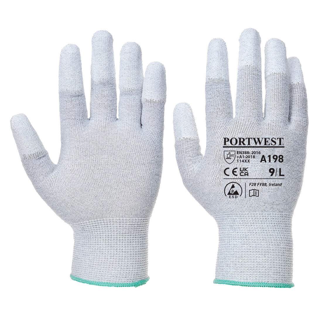 A198 - A1 Cut Resistant Antistatic PU Fingertip Glove