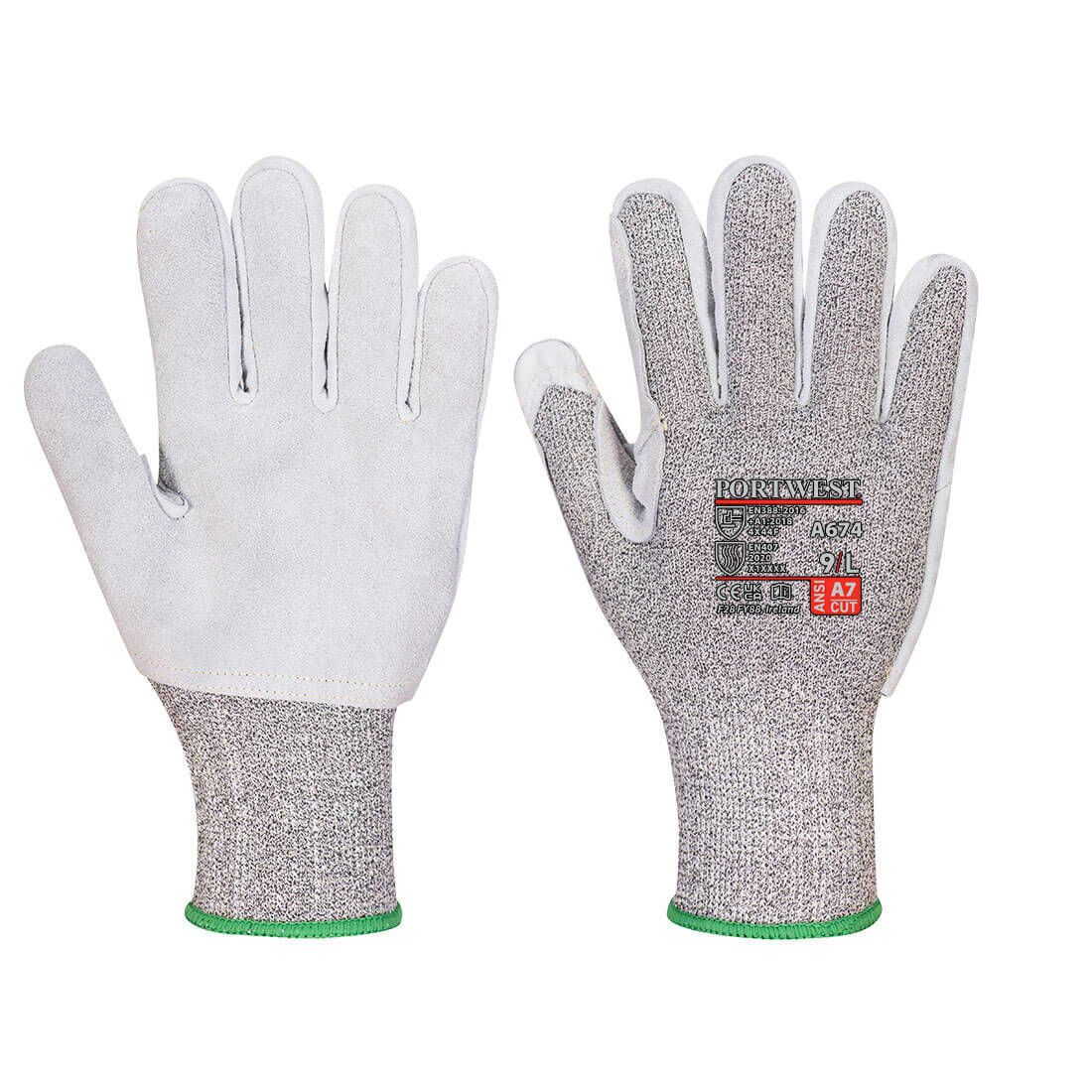 A674 - A7 Cut Resistant Leather Glove