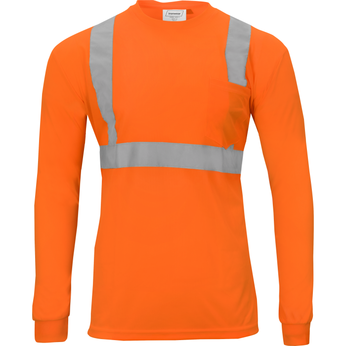 Thumbnail: 1835 - Class 2 Hi-Vis Long-Sleeve Microfiber T-Shirt