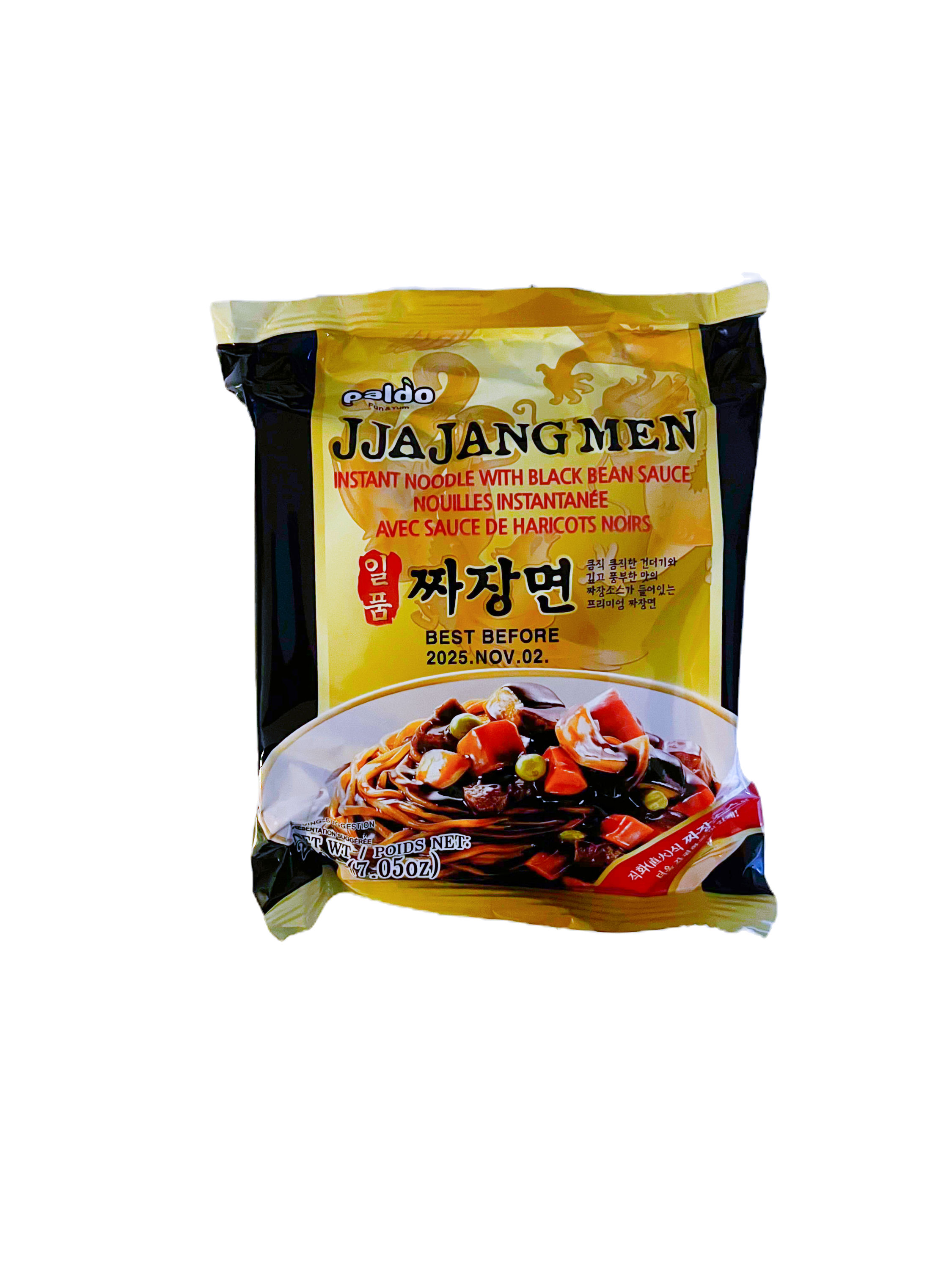 Paldo Jjajangmen Instant Black Bean Sauce Noodles