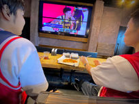 本日はNBA観戦から始まりました