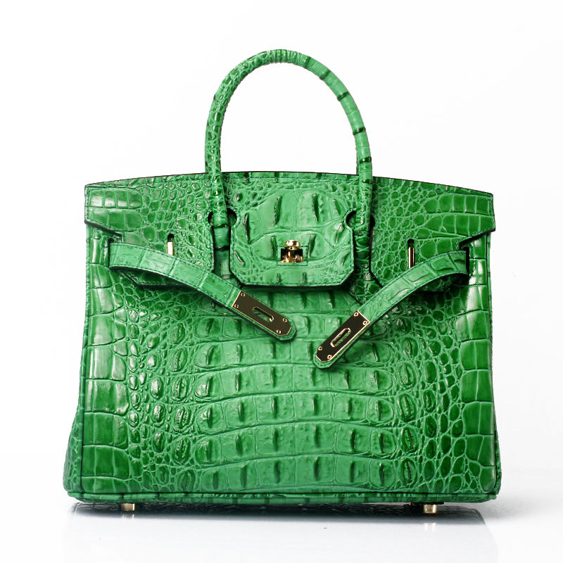 Thumbnail: Savannah Crocodile Embossed Tote - Small