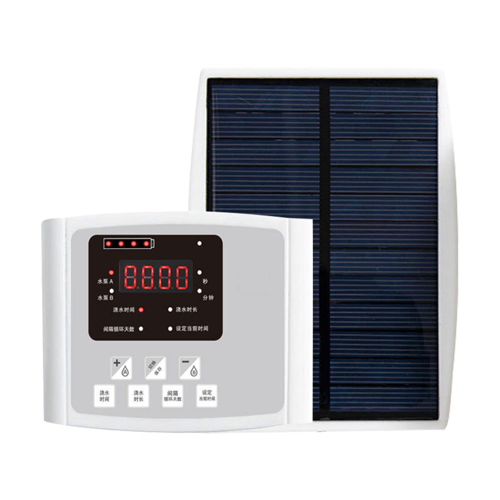 Smart Drip Self-Watering Irrigation Timer Kit 10M Solar-Powered Automatic Plant