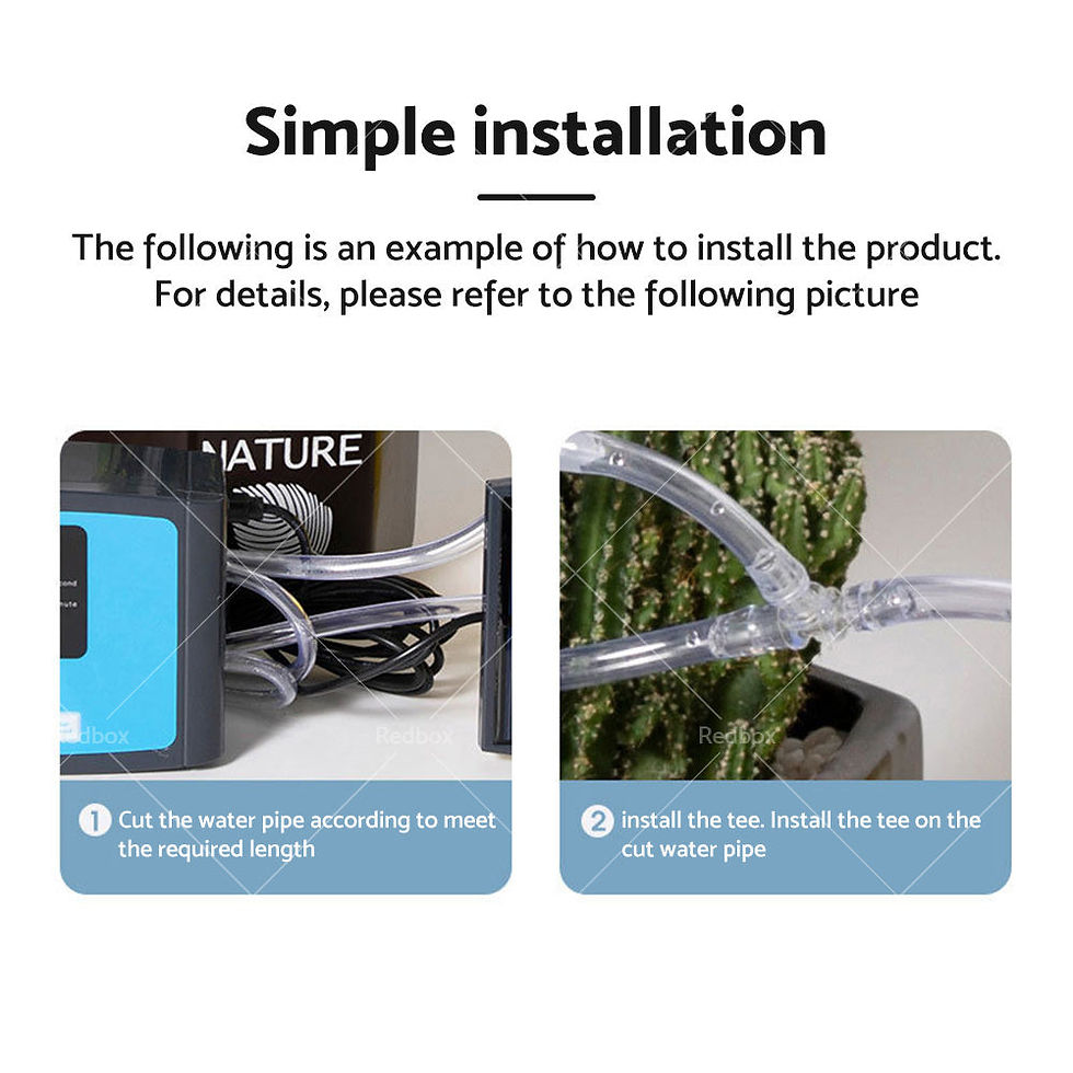 Thumbnail: Smart Drip Self Watering System Irrigation Timer kit 10M Solar Power Plant Auto