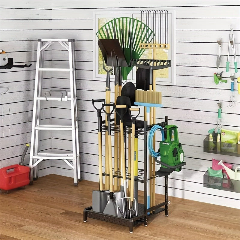 Thumbnail: Garden Tool Storage Rack Rustproof Organizer