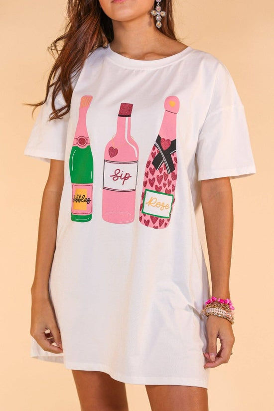 Bubble Rose Oversized Tee
