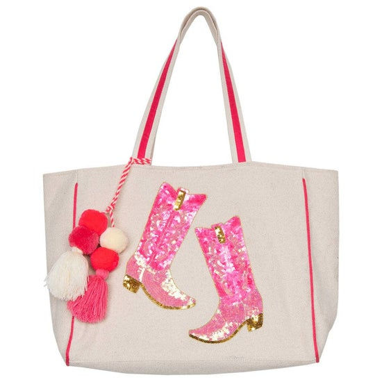 Cowboy Sequin Tote Bag