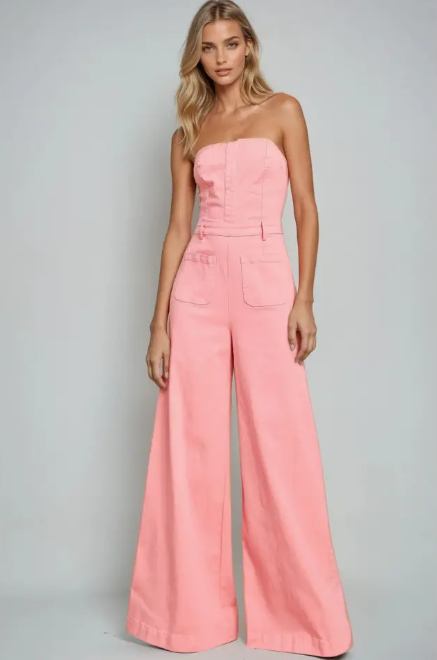 Punch Denim Jumpsuit
