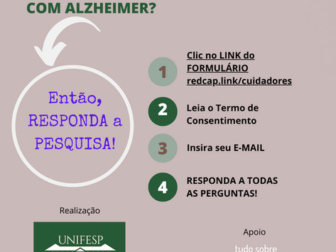 Cuidador: responda a pesquisa
