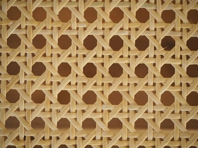 籐(ラタン)のカゴメ編み