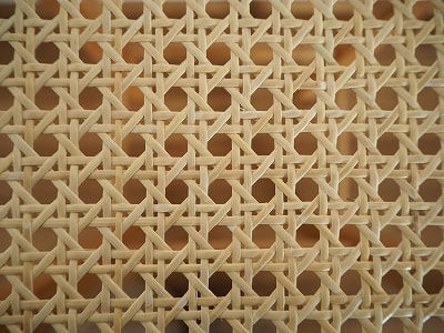 カゴメ編みの座面
