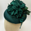 Thumbnail: Stunning Forest Olive Green Satin Flower Pillbox Fascinator Hat