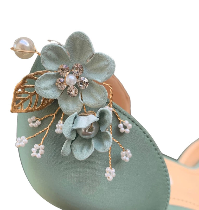 Thumbnail: Simply Beautiful Hand Finished Delicately Embellished with Soft Lace Pet