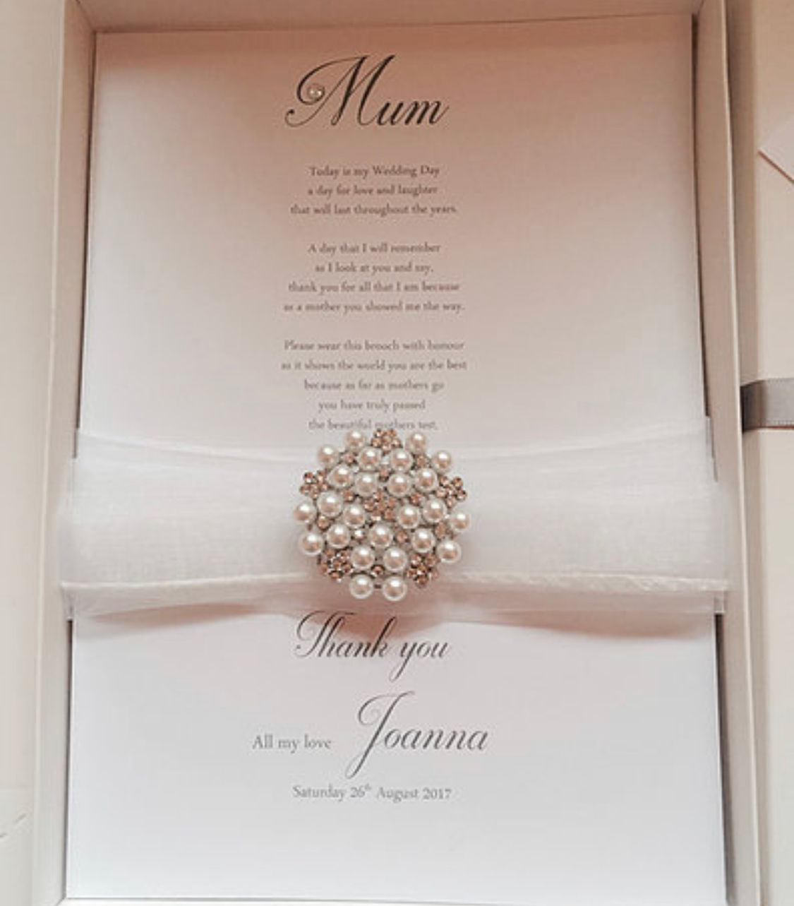 Diamond and Pearls Mother of the Bride Brooch