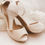 Thumbnail: Simply Beautiful Hand Finished Ivory Pearl Embellished Wedding Sandals