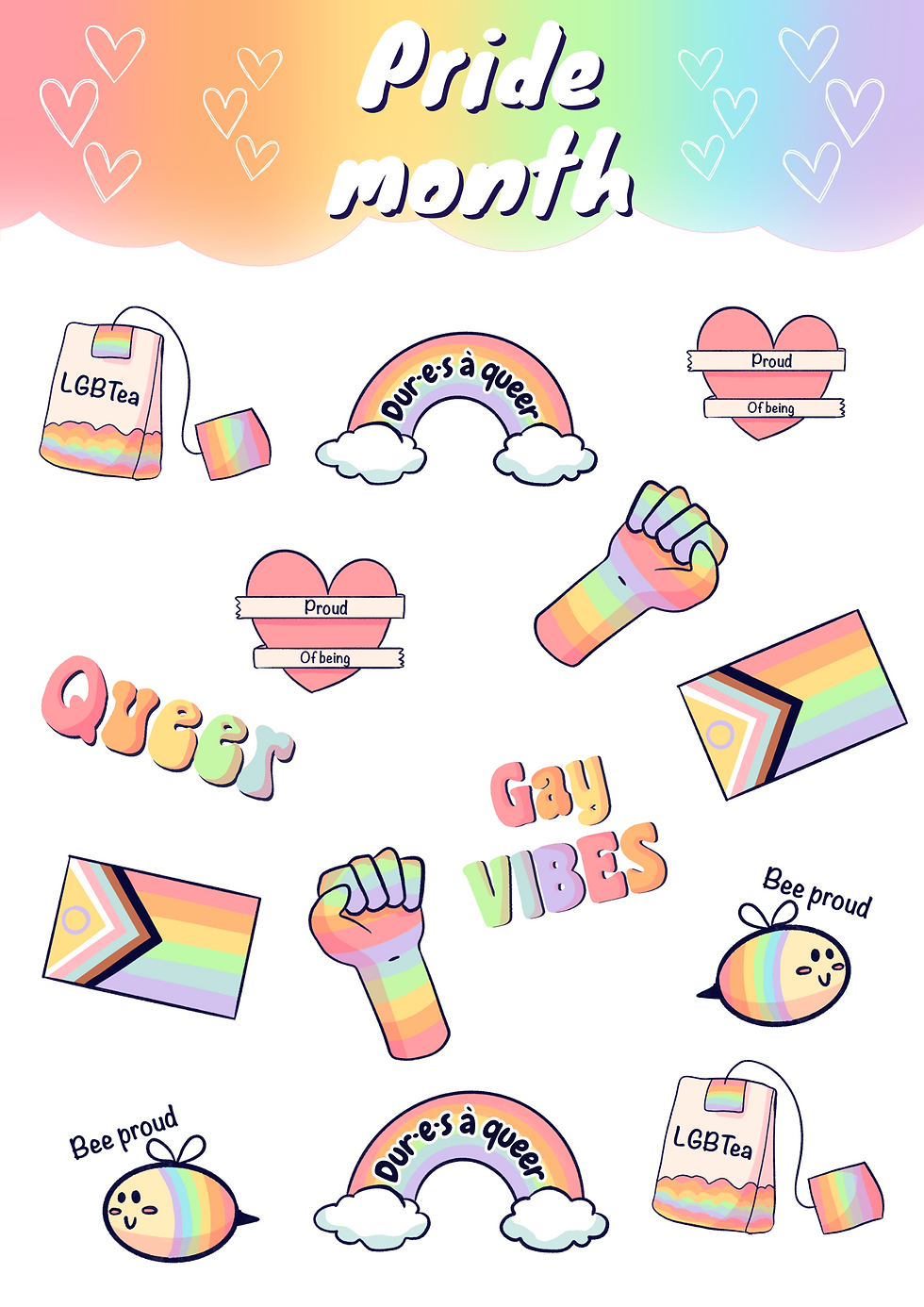 Miniature : Stickers pride month