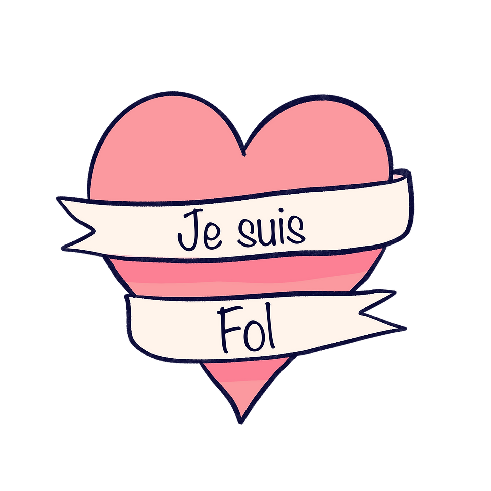 porte-clé je suis fol motif