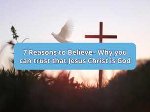 7 Reasons to Believe - Why you can trust that Jesus Christ is God