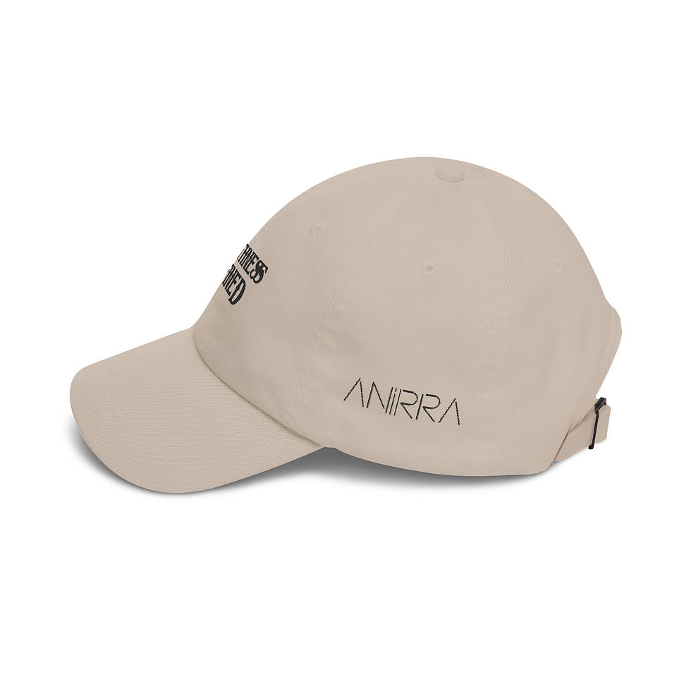 Thumbnail: Anirra "Smoothness" Dad Cap (Black Embroidery)