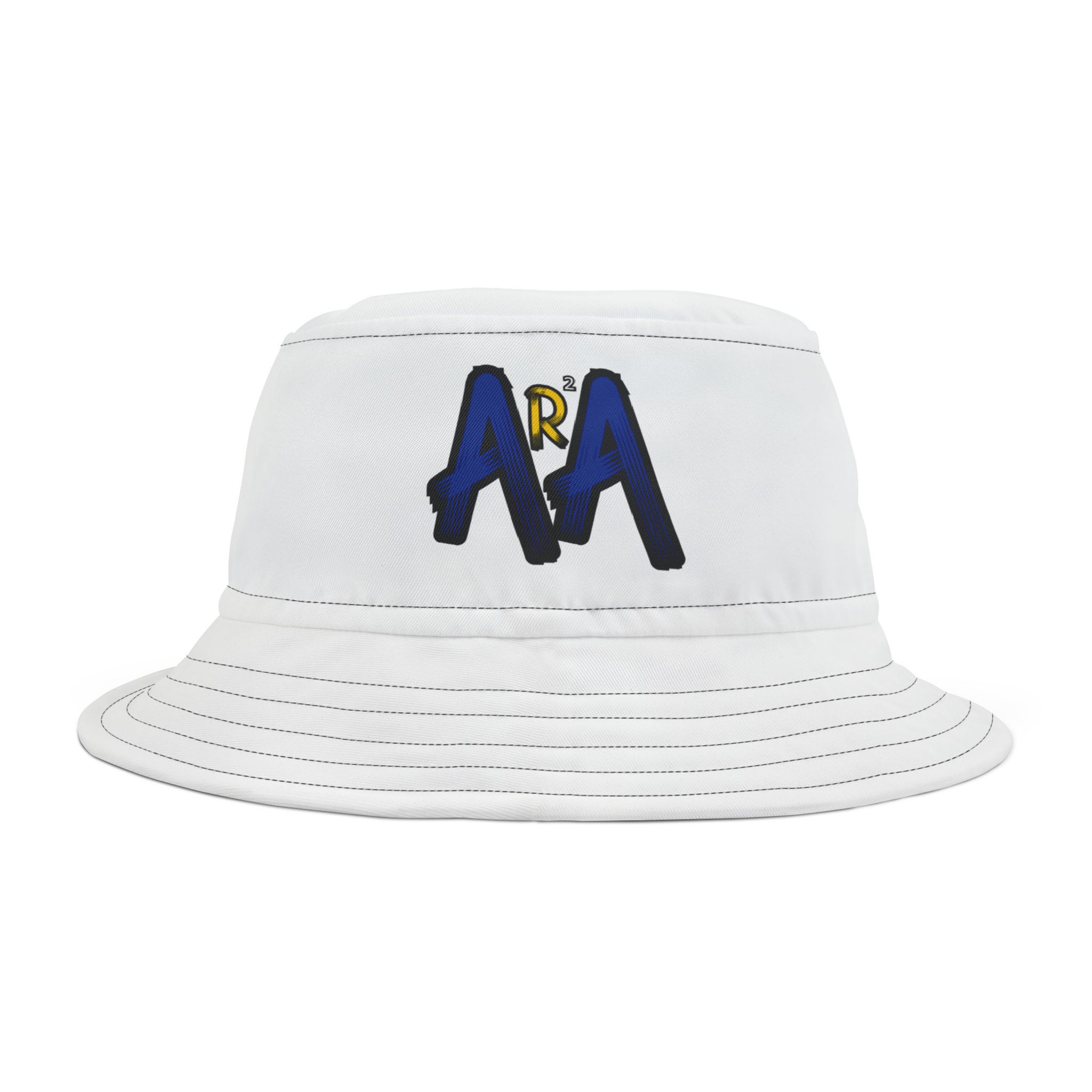 ANIRRA "Echo Black" Bucket Hat (White)