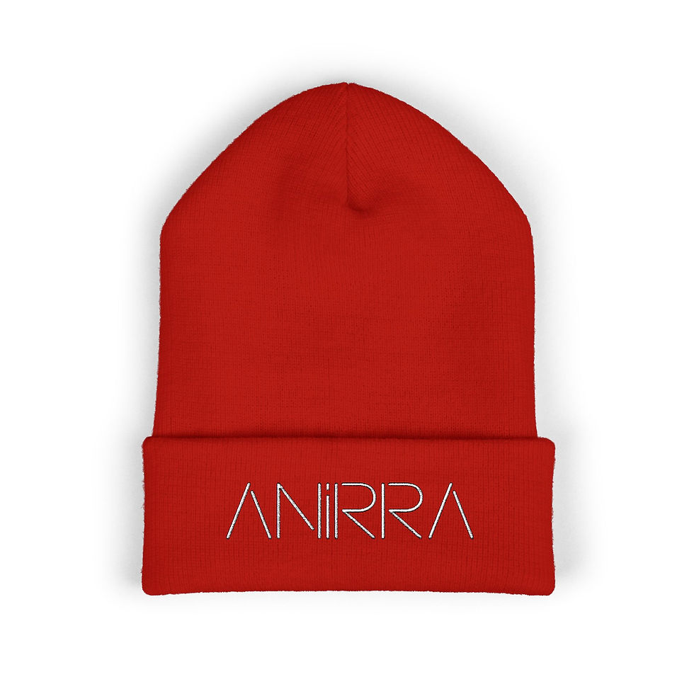 Thumbnail: ANIRRA "Master White" Cuffed Beanie