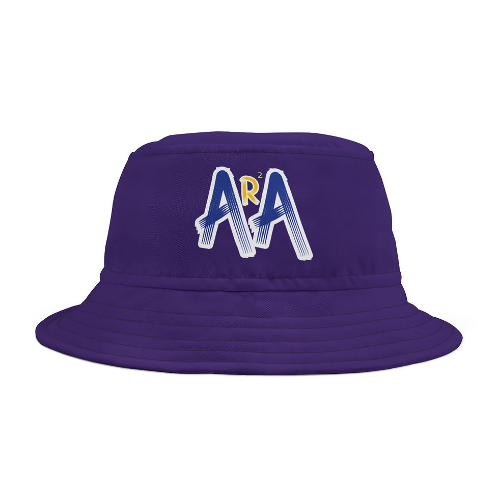ANIRRA "Echo White" Bucket Hat (Purple)