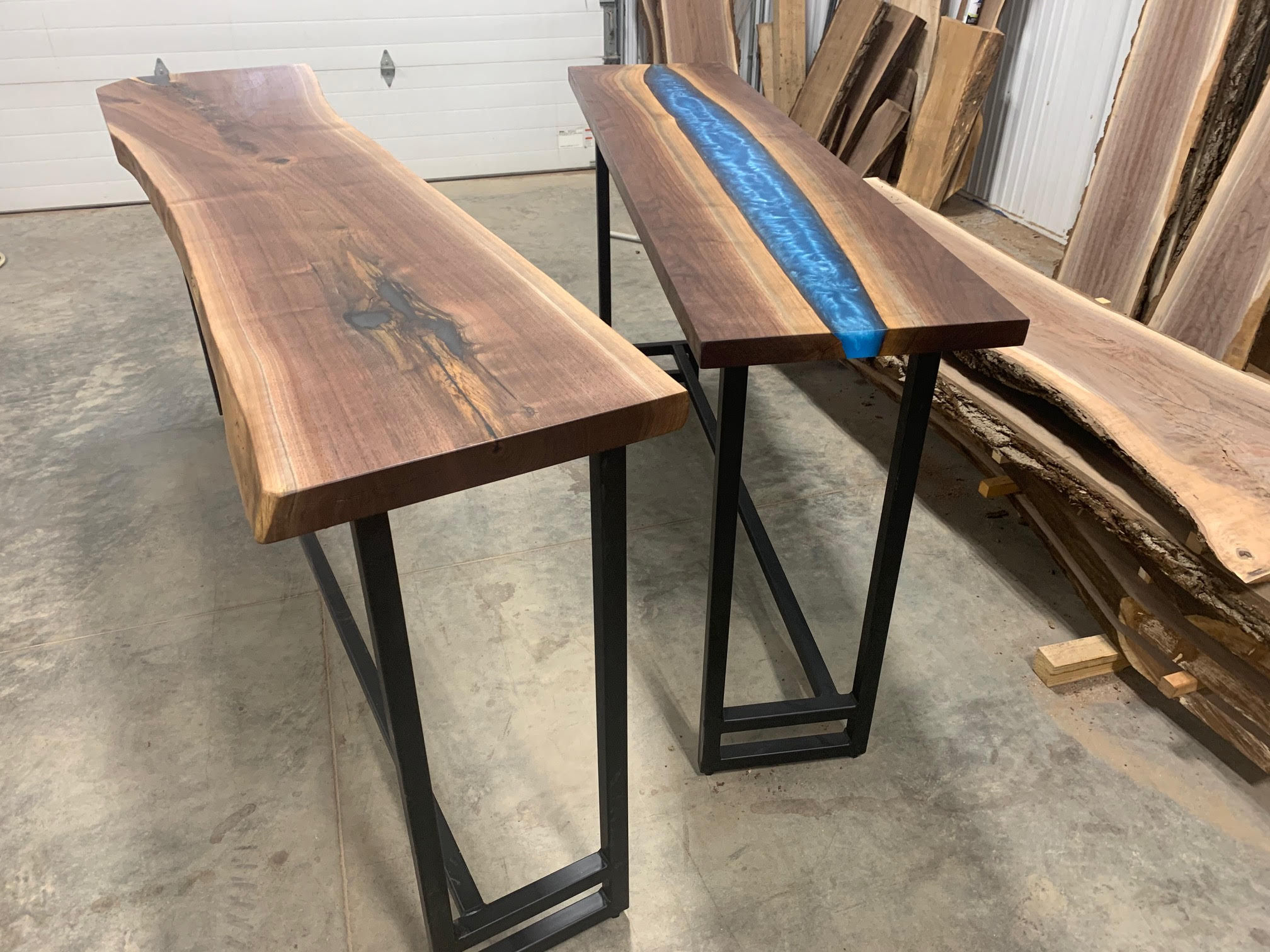 Epoxy Sofa Table