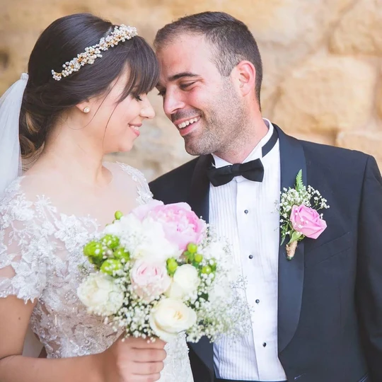 Newly married couple