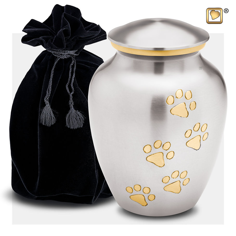 Thumbnail: Classic Pet Urn Brushed Pewter