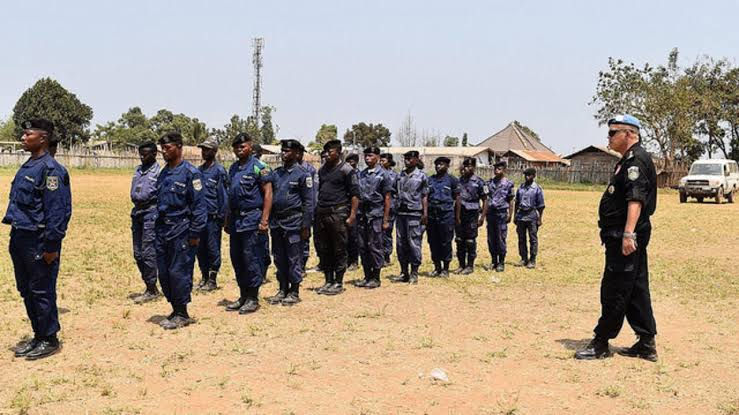 Mambasa, province de l’Ituri, RD Congo. Des policiers congolais en formation à la sécurisation des élections avec l’appui de la Monusco Photo MONUSCO/junior makambo