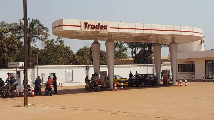 Une station-service à Bangui.
