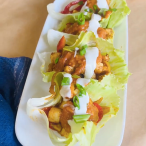 Mexican inspired paneer lettuce wraps.