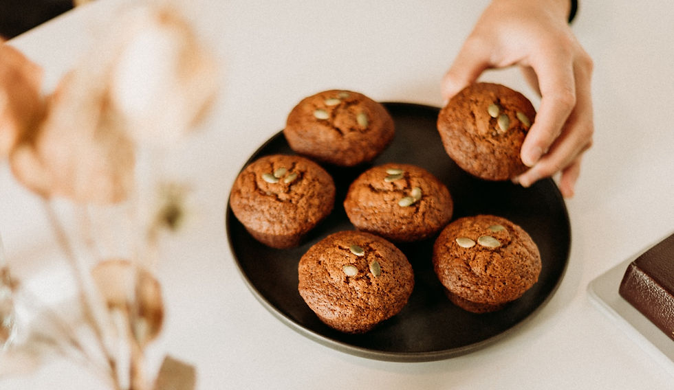 Zoey's all natural granola and muffins