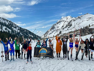 Downhill Skiing - Swimsuit/Costume Ski, Alta Ski Resort 4/12/25