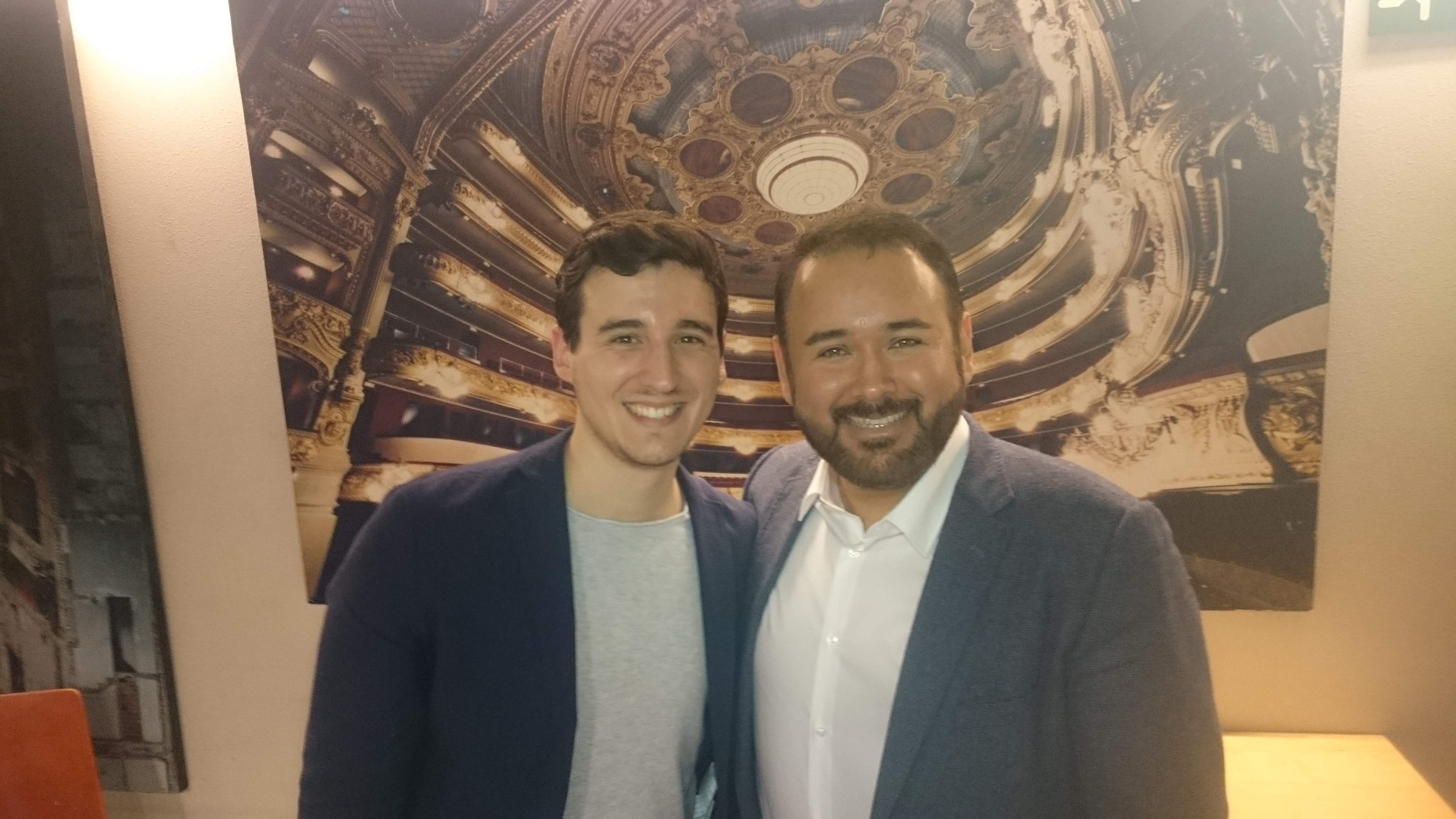 Con Javier Camarena