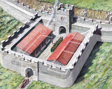 Reconstruction of a milestone castle