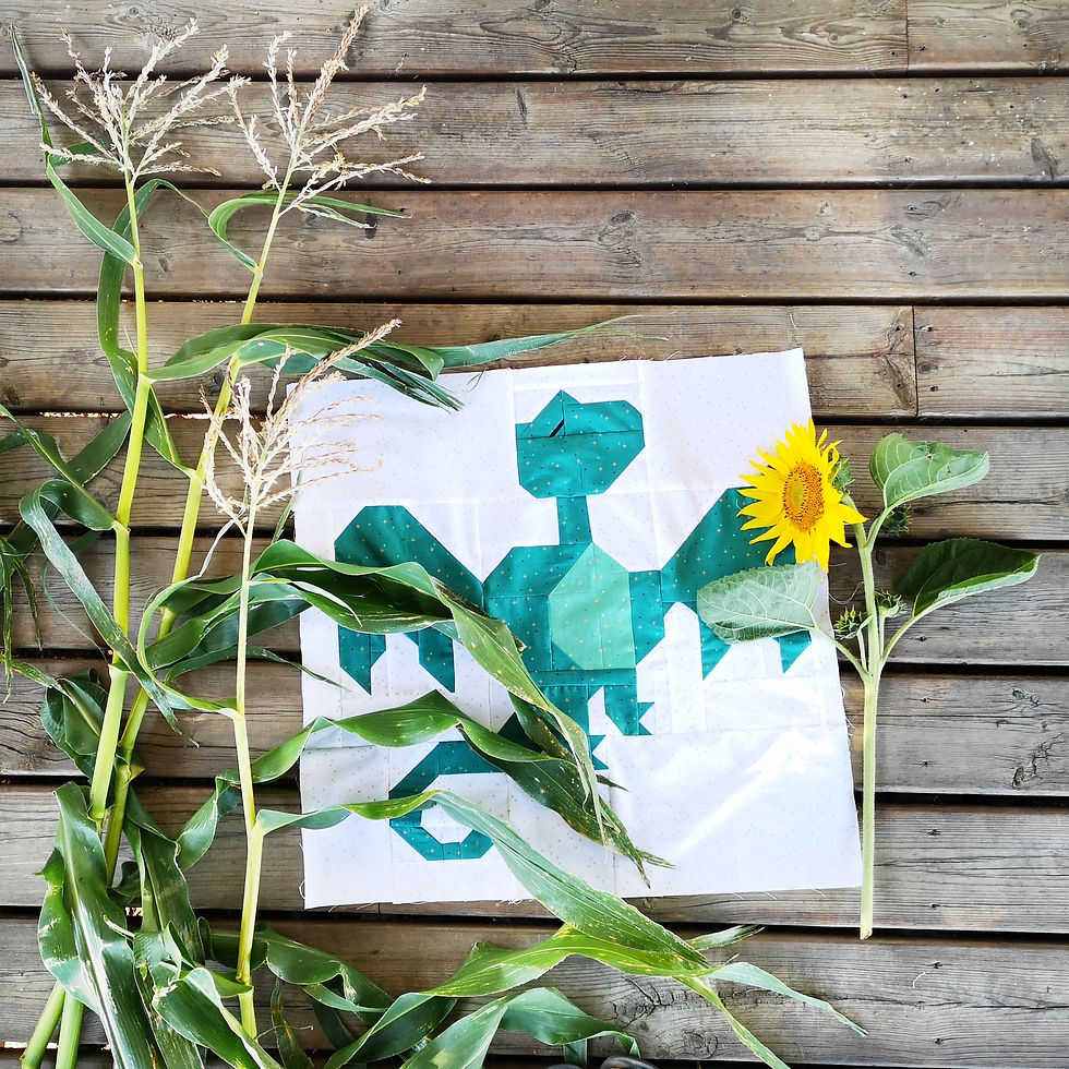 Thumbnail: Enchanted Dragon Quilt Block