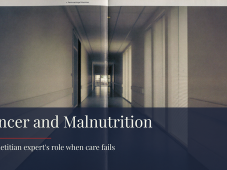Quiet hospital corridor, cancer-related malnutrition
